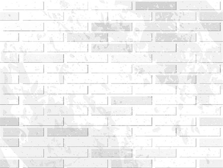 White brick wall. Vector illustration with noise textures Stock Photo - Budget Royalty-Free & Subscription, Code: 400-08404415
