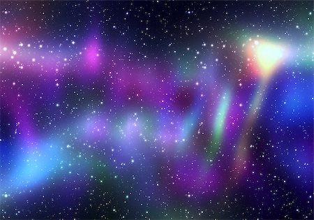 Space texture with many stars and colorful glowing fog. Stock Photo - Budget Royalty-Free & Subscription, Code: 400-08405246