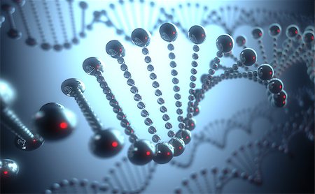 simsearch:400-08409196,k - Metallic DNA helix in a futuristic concept of the evolution of science and medicine. Stock Photo - Budget Royalty-Free & Subscription, Code: 400-08405594