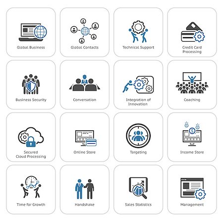 simsearch:400-08408545,k - Flat Design Icons Set. Business and Finance. Isolated Illustration. Stock Photo - Budget Royalty-Free & Subscription, Code: 400-08405931