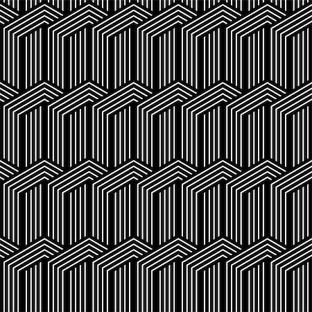 simsearch:400-08409083,k - Seamless geometric pattern. Striped texture. Vector art. Photographie de stock - Aubaine LD & Abonnement, Code: 400-08406310
