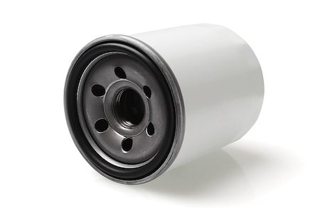 simsearch:400-06891668,k - Automotive Oil Filter Lying on White Background Fotografie stock - Microstock e Abbonamento, Codice: 400-08406528