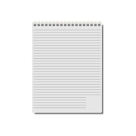 simsearch:400-07050311,k - Notepad  with a metal bonded spiral, vector illustration. Photographie de stock - Aubaine LD & Abonnement, Code: 400-08406619