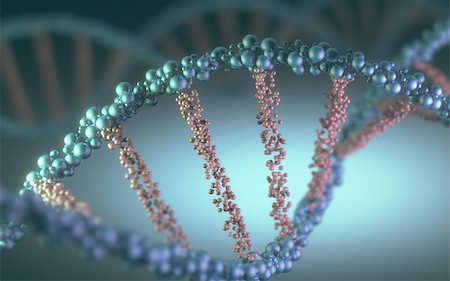 simsearch:400-08409196,k - DNA helix in a futuristic concept of the evolution of science and medicine. Stock Photo - Budget Royalty-Free & Subscription, Code: 400-08406697