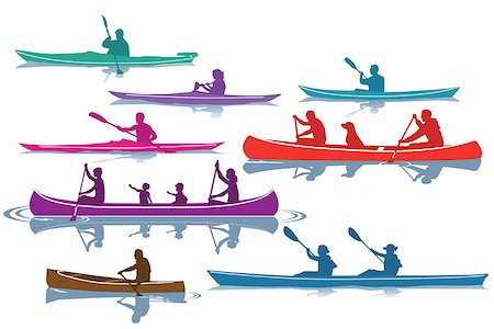 kayaking, canoeing Photographie de stock - Aubaine LD & Abonnement, Code: 400-08406715