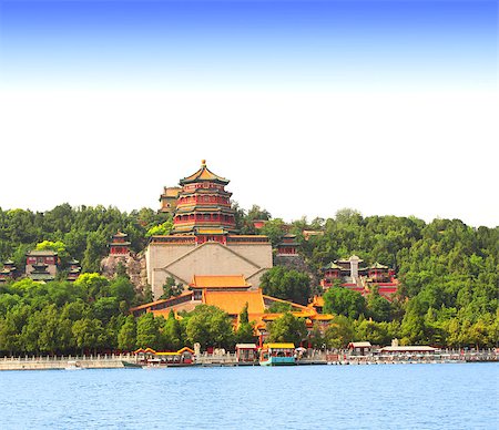summer palace - Imperial Summer Palace in Beijing, China Foto de stock - Super Valor sin royalties y Suscripción, Código: 400-08406803