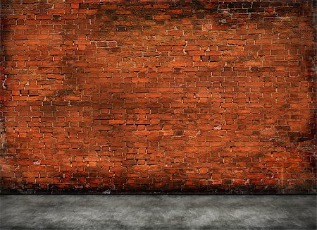 simsearch:400-04488128,k - red old brick wall with foreground Foto de stock - Super Valor sin royalties y Suscripción, Código: 400-08406827