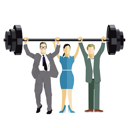 Business Weightlifting Stock Photo - Budget Royalty-Free & Subscription, Code: 400-08406902