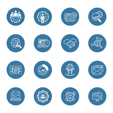 shield business - Flat Design Icons Set. Business and Finance. Isolated Illustration. Stock Photo - Budget Royalty-Free & Subscription, Code: 400-08407347