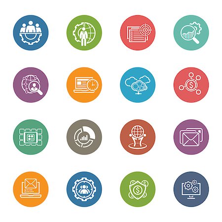 shield business - Flat Design Icons Set. Business and Finance. Isolated Illustration. Stock Photo - Budget Royalty-Free & Subscription, Code: 400-08407340