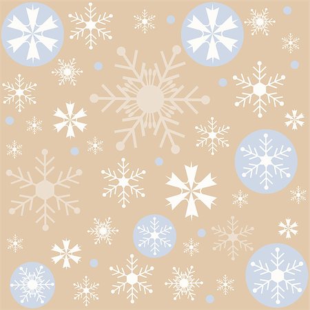 simsearch:400-06554049,k - Winter snowflakes brown background Foto de stock - Royalty-Free Super Valor e Assinatura, Número: 400-08407537