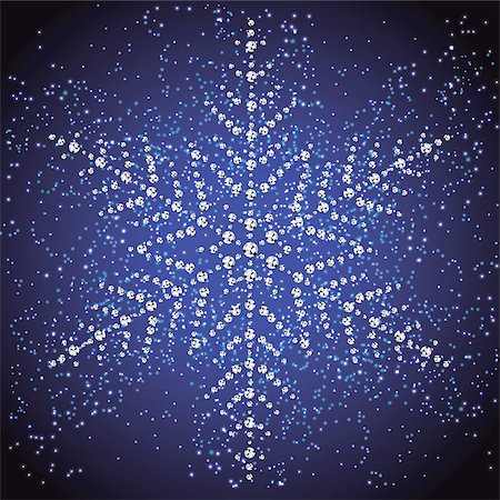 simsearch:400-08407579,k - Christmas snowflake on a colorful background. Vector illustration. Photographie de stock - Aubaine LD & Abonnement, Code: 400-08407579