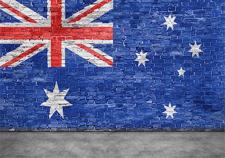 simsearch:400-08403526,k - Australian flag over old brick wall Fotografie stock - Microstock e Abbonamento, Codice: 400-08407851