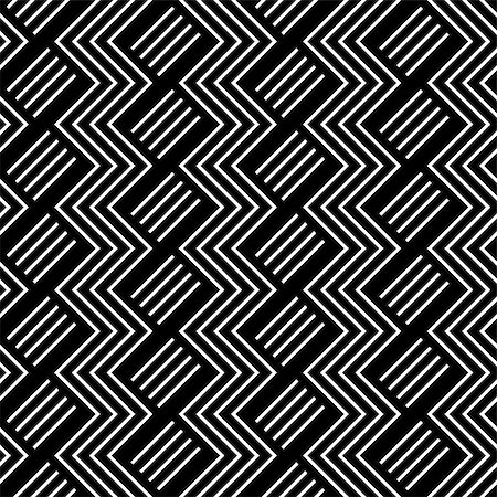 simsearch:400-08409083,k - Seamless geometric zigzag pattern. Vector art. Photographie de stock - Aubaine LD & Abonnement, Code: 400-08408265