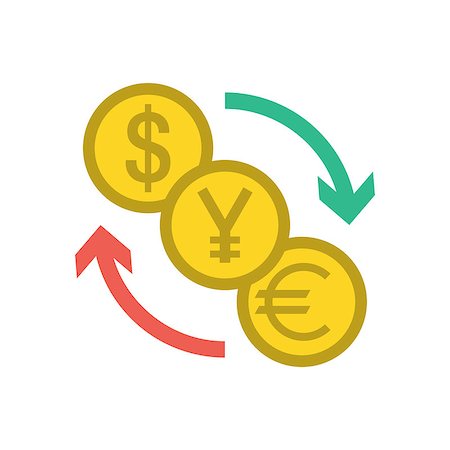Currency Exchange Icon. Editable EPS vector format Stockbilder - Microstock & Abonnement, Bildnummer: 400-08408294