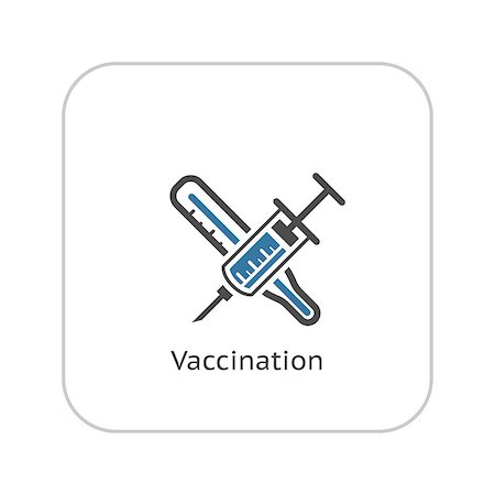 Vaccination and Medical Services Icon. Flat Design. Stock Photo - Budget Royalty-Free & Subscription, Code: 400-08408514