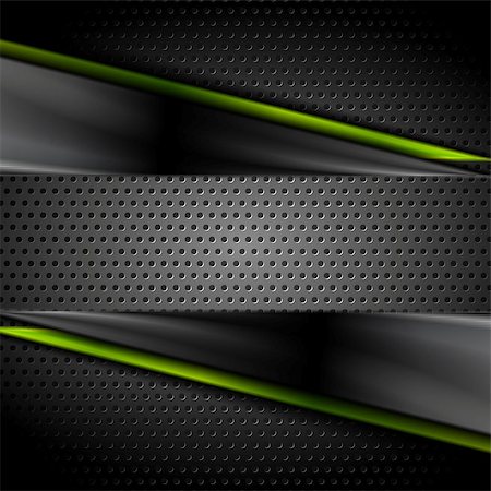 simsearch:400-08135278,k - Tech dark glossy background with perforated metal texture. Vector illustration Stock Photo - Budget Royalty-Free & Subscription, Code: 400-08408596