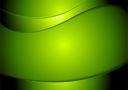 simsearch:400-08291134,k - Abstract green wavy corporate vector background Stock Photo - Budget Royalty-Free & Subscription, Code: 400-08408592