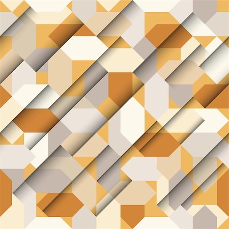 simsearch:400-08502107,k - Vector seamless papercut geometric pattern with polygonal elements, yellow and grey Foto de stock - Super Valor sin royalties y Suscripción, Código: 400-08408790