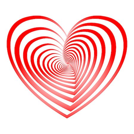 simsearch:400-08410647,k - stylized red heart - love symbol, vector illustrations Stockbilder - Microstock & Abonnement, Bildnummer: 400-08408865