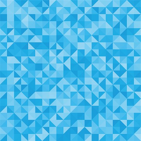 Abstract background blue triangles. Vector, seamless repeating pattern, mosaic Photographie de stock - Aubaine LD & Abonnement, Code: 400-08408956