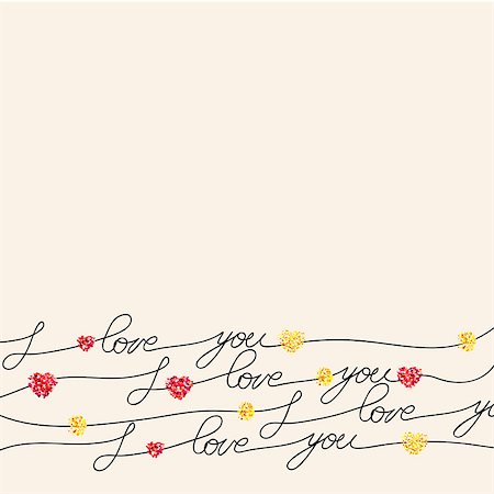 simsearch:400-08818102,k - I love you, hand lettering calligraphy Stock Photo - Budget Royalty-Free & Subscription, Code: 400-08409133
