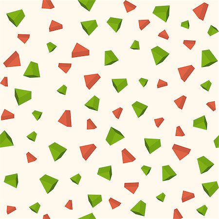 Triangle 3d objects seamless geometric pattern. Vector colorful illustration Stock Photo - Budget Royalty-Free & Subscription, Code: 400-08409504