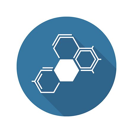 simsearch:400-08406439,k - Biochemistry Icon. Flat Design. Isolated. Molecule structure. Stock Photo - Budget Royalty-Free & Subscription, Code: 400-08409811