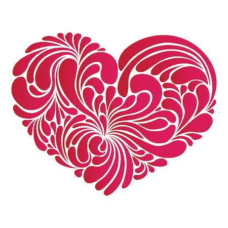 simsearch:400-08410647,k - stylized red heart - love symbol, vector illustrations Stockbilder - Microstock & Abonnement, Bildnummer: 400-08409873
