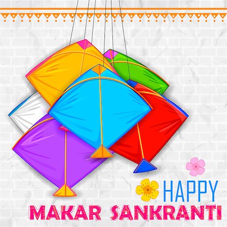 simsearch:400-08977498,k - illustration of Makar Sankranti wallpaper with colorful kite Foto de stock - Super Valor sin royalties y Suscripción, Código: 400-08409977