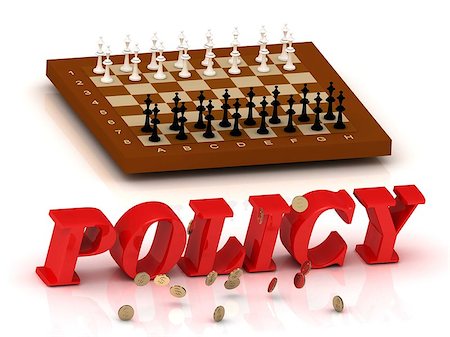 POLICY- inscription of color letters and chess on white background Stock Photo - Budget Royalty-Free & Subscription, Code: 400-08401351