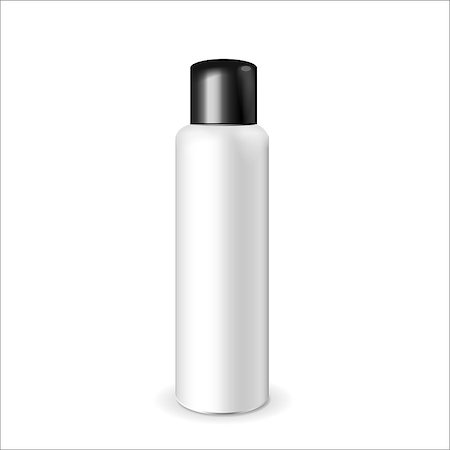 plastic bottle vector - Make up. Tube of cream or gel white plastic product.  Container, product and packaging. White background. Stock Photo - Budget Royalty-Free & Subscription, Code: 400-08401633