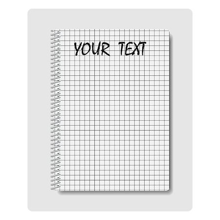 simsearch:400-07050311,k - Notepad sheet in a cage with a metal bonded spiral, vector illustration. Photographie de stock - Aubaine LD & Abonnement, Code: 400-08402277