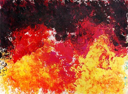 Abstract art painting. Raster background. Black, red,yellow Photographie de stock - Aubaine LD & Abonnement, Code: 400-08402472