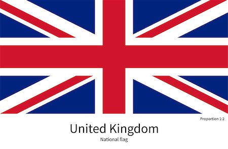 simsearch:400-06326700,k - National flag of United Kingdom with correct proportions, element, colors for education books and official documentation Stock Photo - Budget Royalty-Free & Subscription, Code: 400-08402481