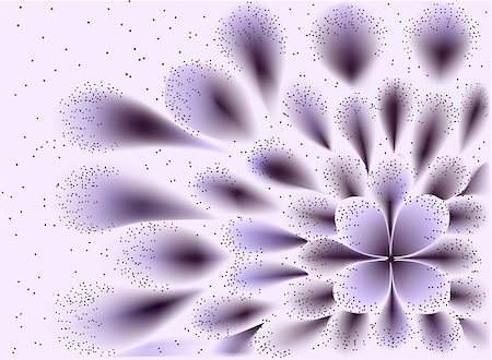 purple fantasy - Abstract vector fractal resembling a purple flower. EPS10 vector illustration. Stock Photo - Budget Royalty-Free & Subscription, Code: 400-08403126