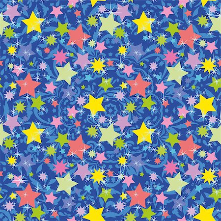 simsearch:400-08752377,k - Seamless Abstract Background, Pattern of Colorful Stars. Stockbilder - Microstock & Abonnement, Bildnummer: 400-08403222