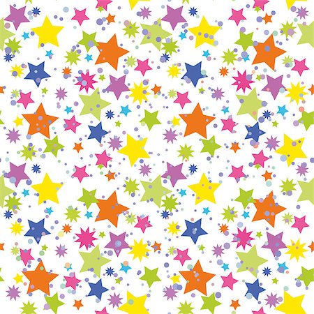 simsearch:400-08752377,k - Seamless Abstract Background, Pattern of Colorful Stars. Stockbilder - Microstock & Abonnement, Bildnummer: 400-08403223