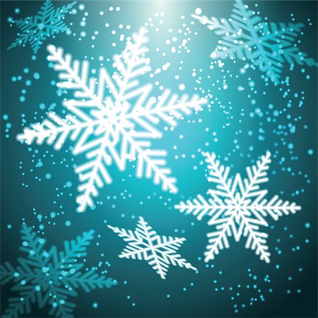 simsearch:400-08407579,k - Christmas snowflakes on a colorful background. Vector illustration. Photographie de stock - Aubaine LD & Abonnement, Code: 400-08403378