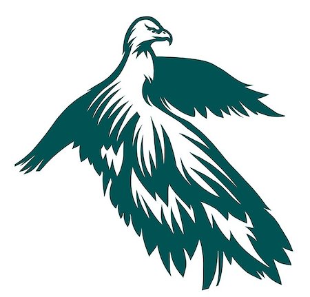 simsearch:400-05698463,k - Engraving stylized Eagle symbol ready for use as a design element Photographie de stock - Aubaine LD & Abonnement, Code: 400-08403847