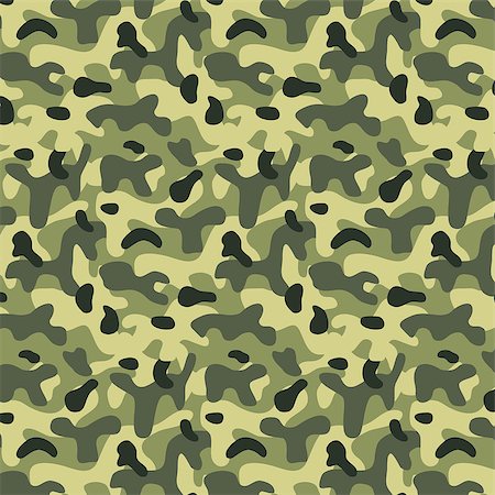 rainforest camouflage - Seamless editable military pattern with green camouflage Stock Photo - Budget Royalty-Free & Subscription, Code: 400-08403978