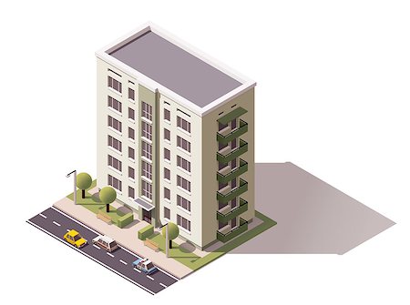 simsearch:400-08301241,k - Isometric icon representing city building Stock Photo - Budget Royalty-Free & Subscription, Code: 400-08414671