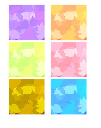 simsearch:400-08753688,k - Vector set of six colorful abstract backgrounds Foto de stock - Super Valor sin royalties y Suscripción, Código: 400-08414787