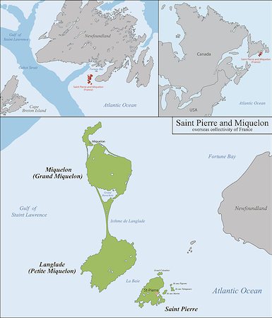 simsearch:400-08652454,k - Overseas collectivity of Saint Pierre and Miquelon  is a self-governing territorial overseas collectivity of France, situated in the northwestern Atlantic Ocean near Canada Stock Photo - Budget Royalty-Free & Subscription, Code: 400-08415321