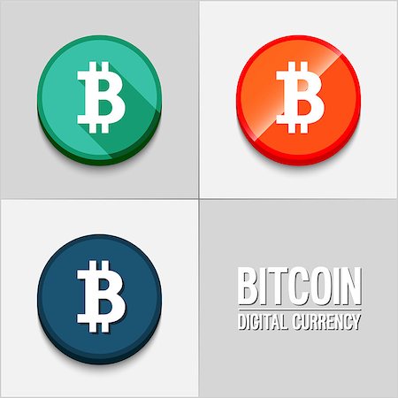 simsearch:400-08263202,k - Bitcoin icons set. Vector illustration. Stockbilder - Microstock & Abonnement, Bildnummer: 400-08415842