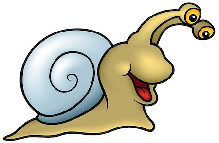 simsearch:400-04162983,k - Cheerful Snail with Blue Shell - Colored Cartoon Illustration, Vector Foto de stock - Super Valor sin royalties y Suscripción, Código: 400-08410269