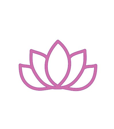 spa icon - Pictograph of lotus flower  pink vector yoga Stock Photo - Budget Royalty-Free & Subscription, Code: 400-08410360