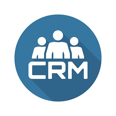 data storage icon - CRM System Icon. Business and Finance. Isolated Illustration. Stock Photo - Budget Royalty-Free & Subscription, Code: 400-08410596