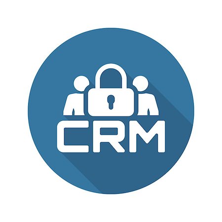 data storage icon - CRM Security  Icon. Business and Finance. Isolated Illustration. Stock Photo - Budget Royalty-Free & Subscription, Code: 400-08410605