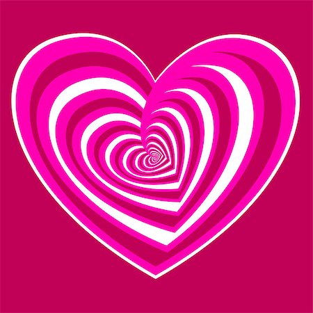 simsearch:400-08410647,k - stylized pink heart - love symbol, vector illustrations Stockbilder - Microstock & Abonnement, Bildnummer: 400-08410641